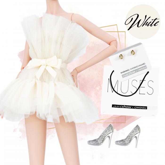 JAMIEshow - Muses - Enchanted - Mini Fashion Pack - White - наряд